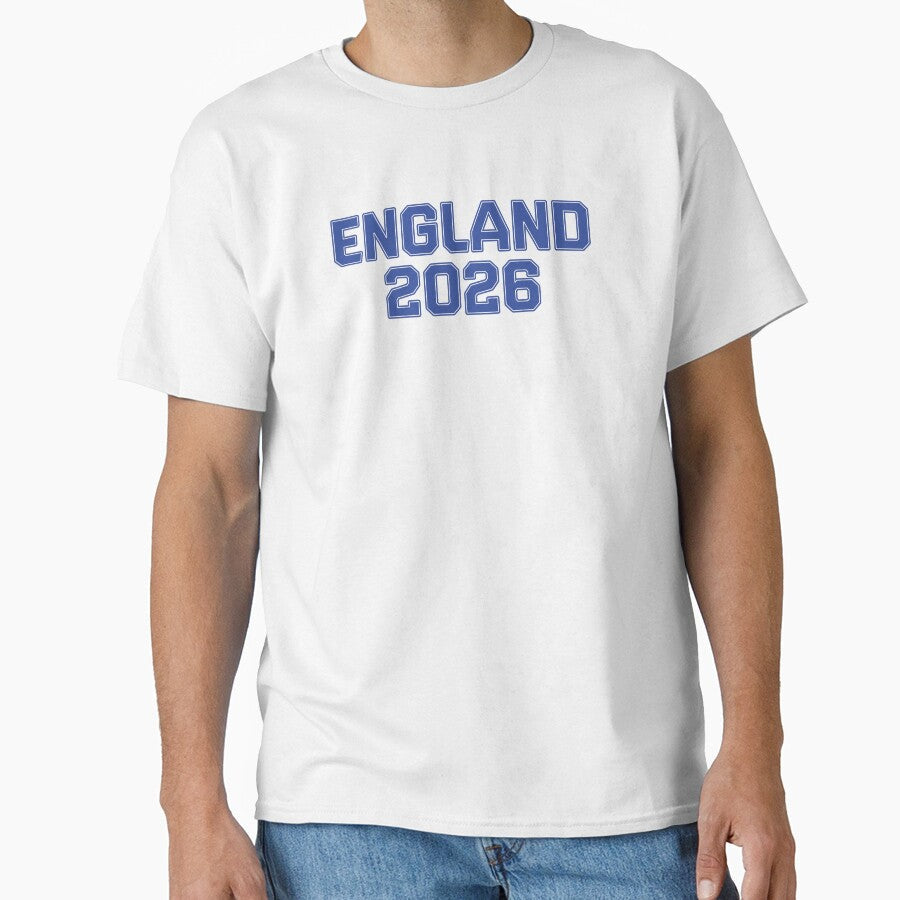 England 2026 World Cup (Blue with Blue Outline) by STUDIO-72 Unisex T-shirt, Sweatshirt, Hoodie, Long Sleeve Tee - T-Shirt, Sweatshirt, Hoodie