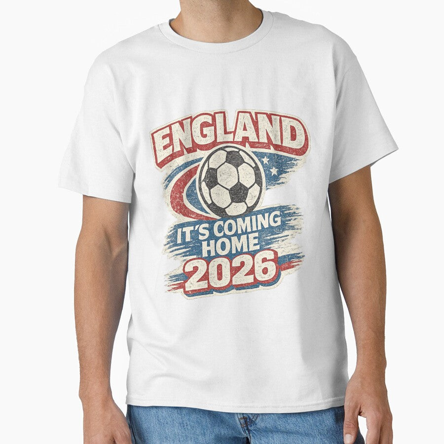 England Its Coming Home  World Cup 2026 by ArthUpscale Unisex T-shirt, Sweatshirt, Hoodie, Long Sleeve Tee - T-Shirt, Sweatshirt, Hoodie
