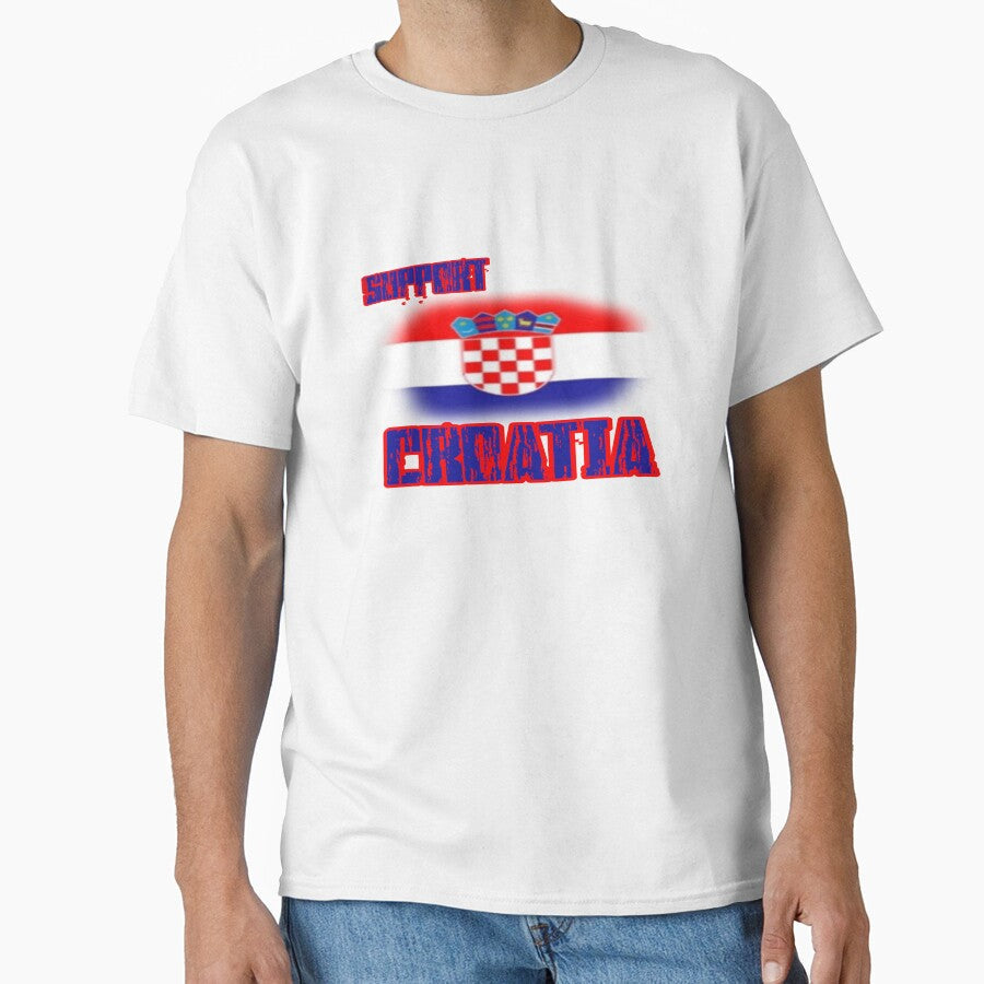 Support Croatia In Euro championship 2024 by MazenCorner Unisex T-shirt, Sweatshirt, Hoodie, Long Sleeve Tee - T-Shirt, Sweatshirt, Hoodie