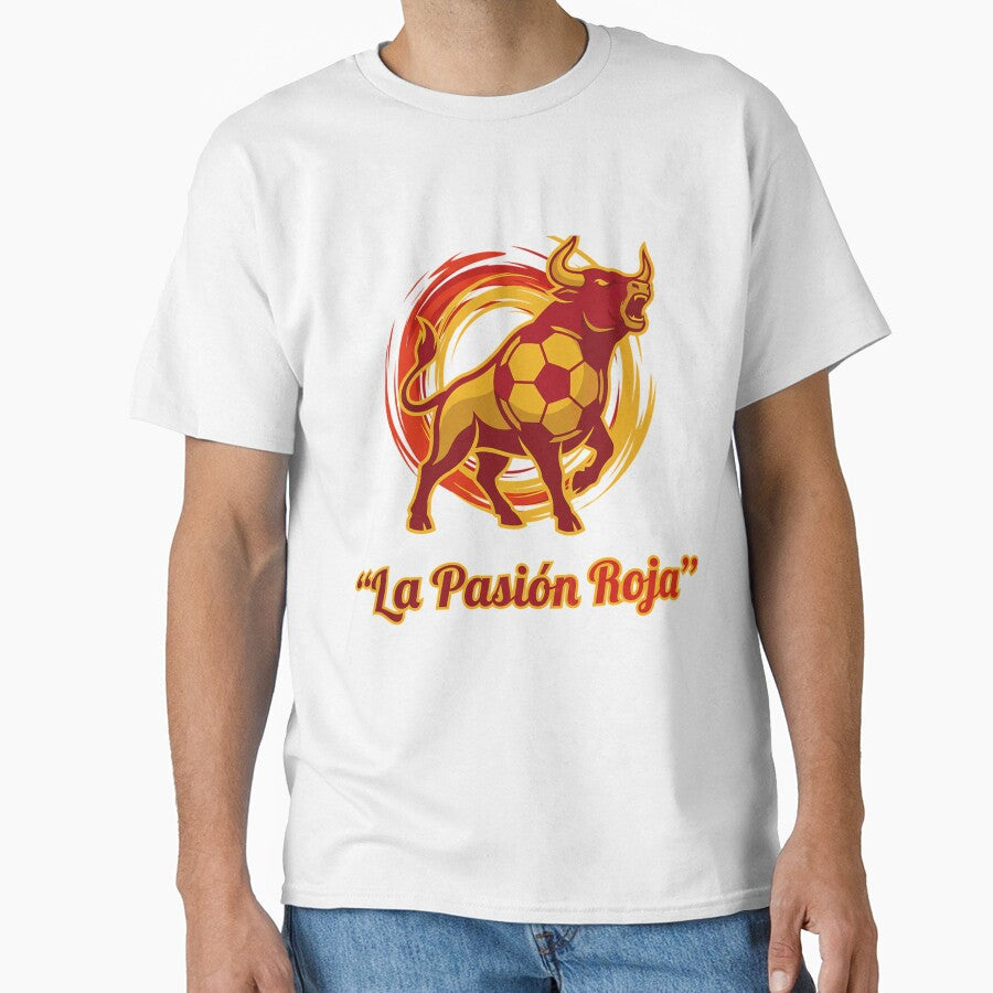 La Pasin Roja  Spanish Football Pride by MuseArtCo Unisex T-shirt, Sweatshirt, Hoodie, Long Sleeve Tee - T-Shirt, Sweatshirt, Hoodie