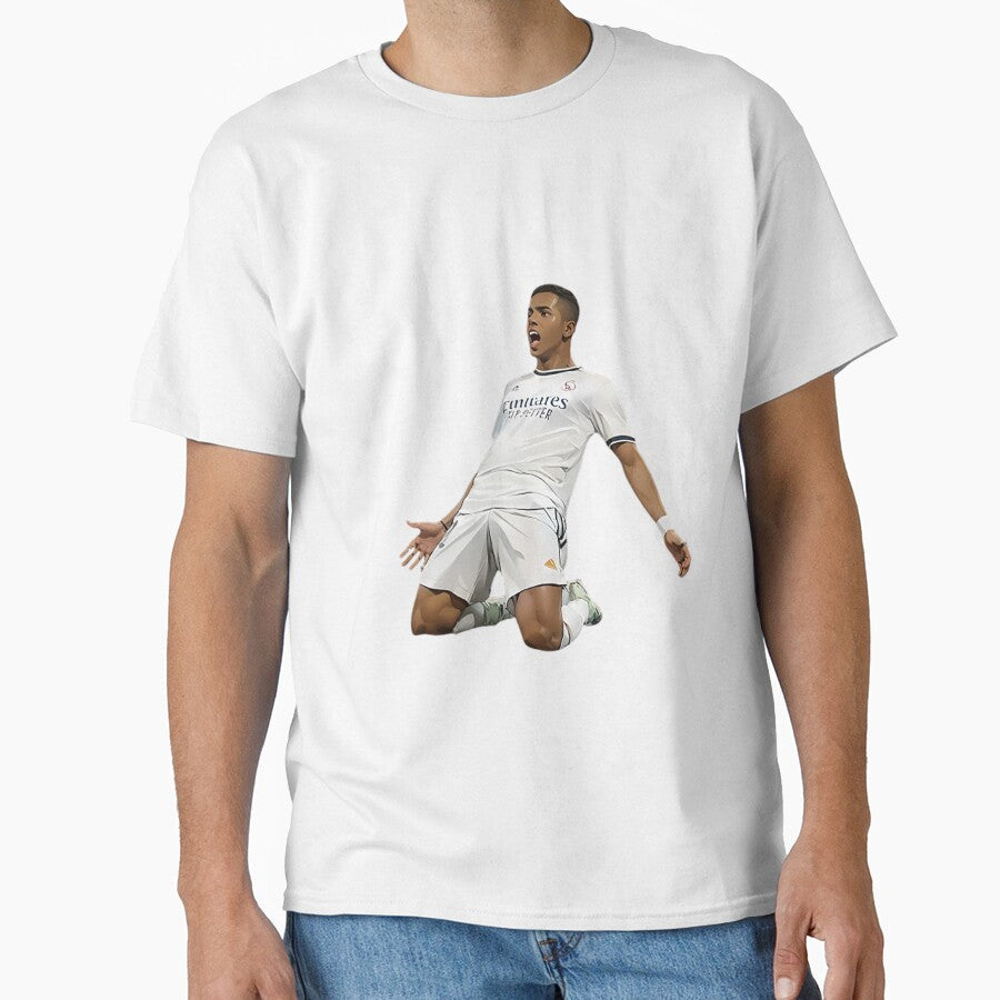 real madrid rodrygo  celebration goal by bekkour10 Unisex T-shirt, Sweatshirt, Hoodie, Long Sleeve Tee - T-Shirt, Sweatshirt, Hoodie
