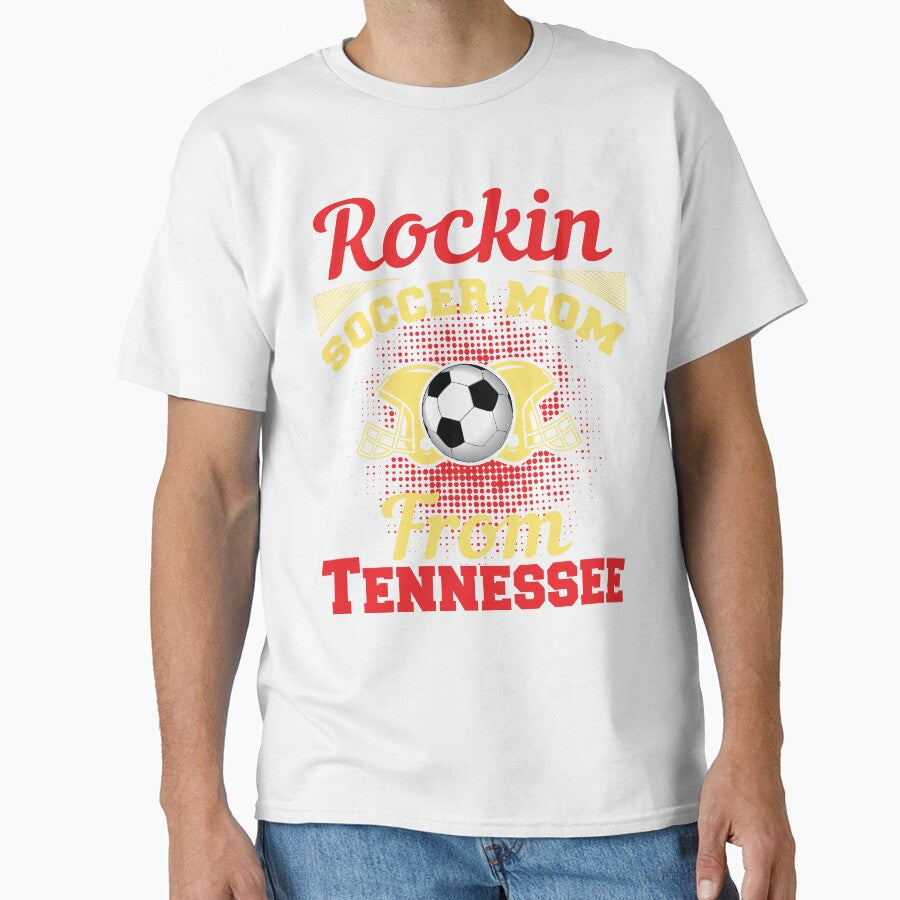 Rockin Soccer Mom From Tennessee by LarrysDesigns Unisex T-shirt, Sweatshirt, Hoodie, Long Sleeve Tee - T-Shirt, Sweatshirt, Hoodie