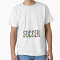 Eat Sleep Soccer Colorful Typography Sports Fan by TeNovaStudio Unisex T-shirt, Sweatshirt, Hoodie, Long Sleeve Tee - T-Shirt, Sweatshirt, Hoodie