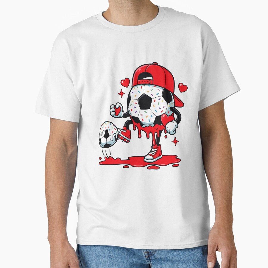 Boys Valentines Soccer by KroghDs Unisex T-shirt, Sweatshirt, Hoodie, Long Sleeve Tee - T-Shirt, Sweatshirt, Hoodie