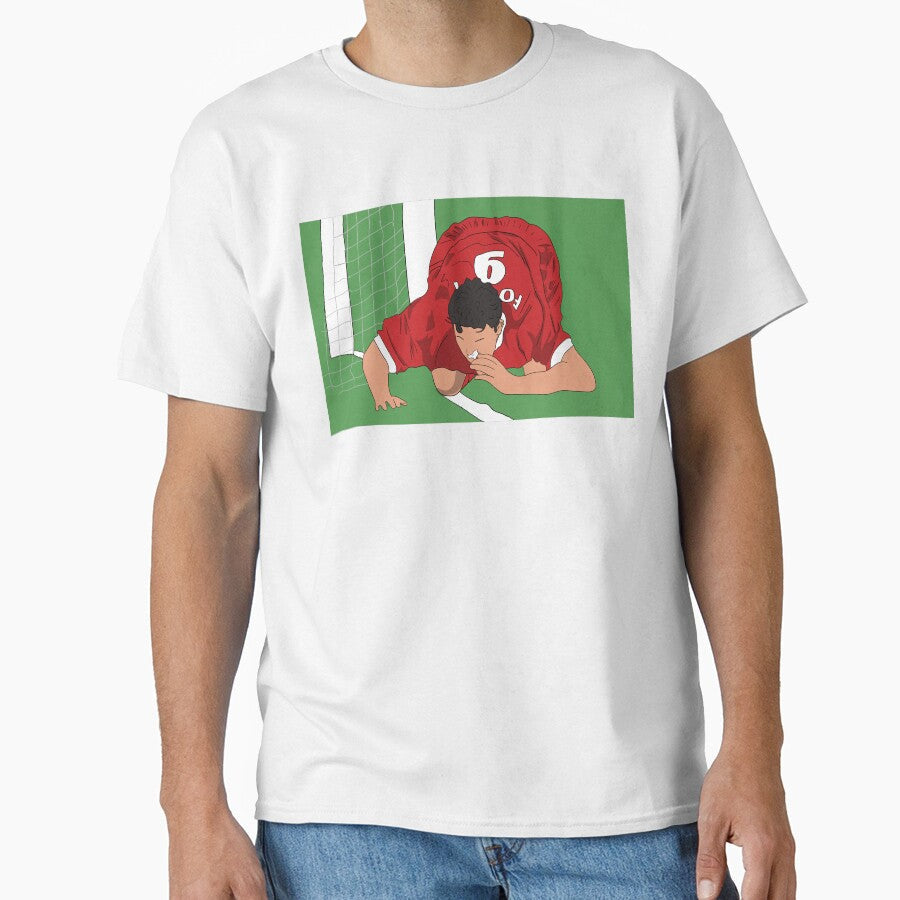 Robbie Fowler Classic 90s Celebration by Hevding Unisex T-shirt, Sweatshirt, Hoodie, Long Sleeve Tee - T-Shirt, Sweatshirt, Hoodie