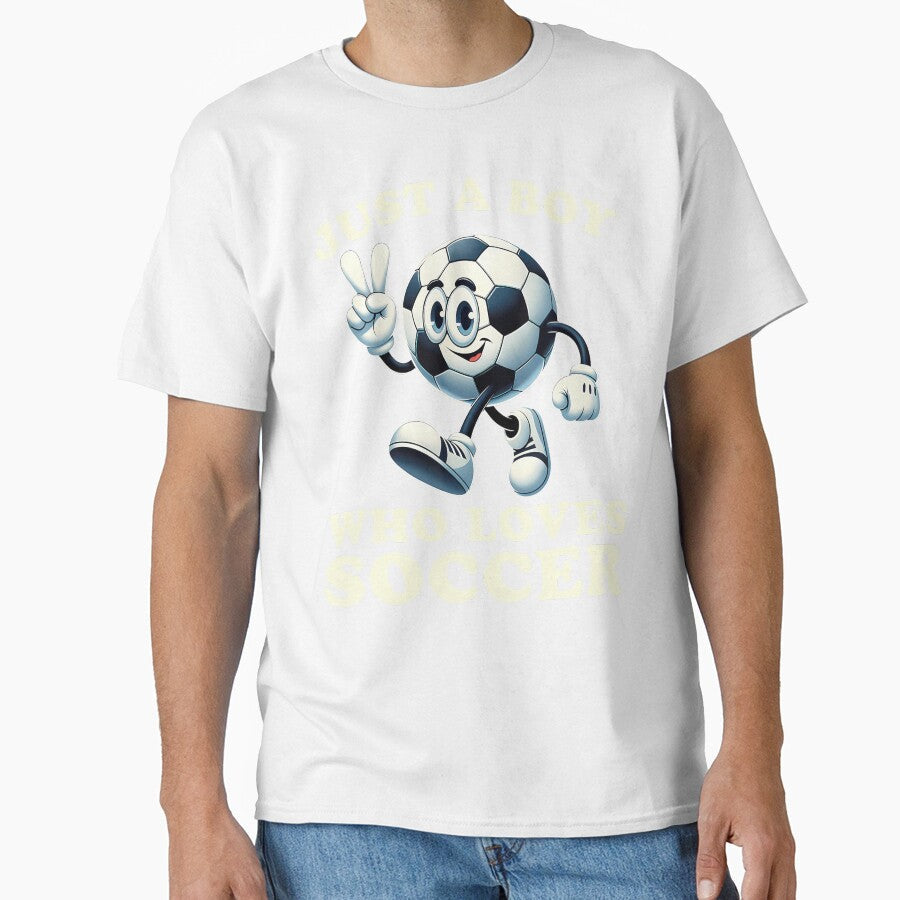 Just A Boy Who Loves Soccer Soccer Player Boys by CharlotteSandra Unisex T-shirt, Sweatshirt, Hoodie, Long Sleeve Tee - T-Shirt, Sweatshirt, Hoodie