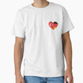 Trkiye and Germany national flags in the heart by Ecmoprints Unisex T-shirt, Sweatshirt, Hoodie, Long Sleeve Tee - T-Shirt, Sweatshirt, Hoodie
