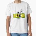Brasil Football Cat by Travelers of the World Unisex T-shirt, Sweatshirt, Hoodie, Long Sleeve Tee - T-Shirt, Sweatshirt, Hoodie