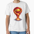 Spain Football Tornado: Red and Gold Vortex Art by FunToTheFullest Unisex T-shirt, Sweatshirt, Hoodie, Long Sleeve Tee - T-Shirt, Sweatshirt, Hoodie