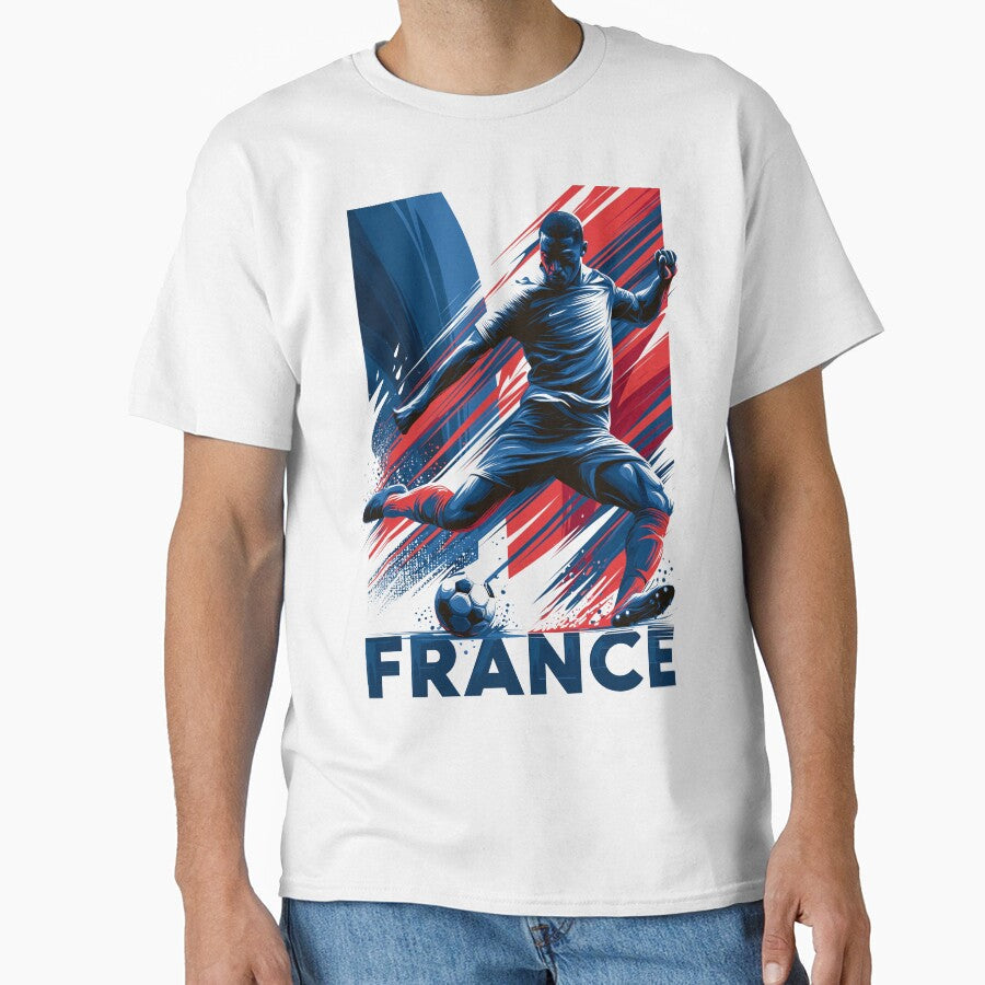 France Soccer by StudioRedKoala Unisex T-shirt, Sweatshirt, Hoodie, Long Sleeve Tee - T-Shirt, Sweatshirt, Hoodie