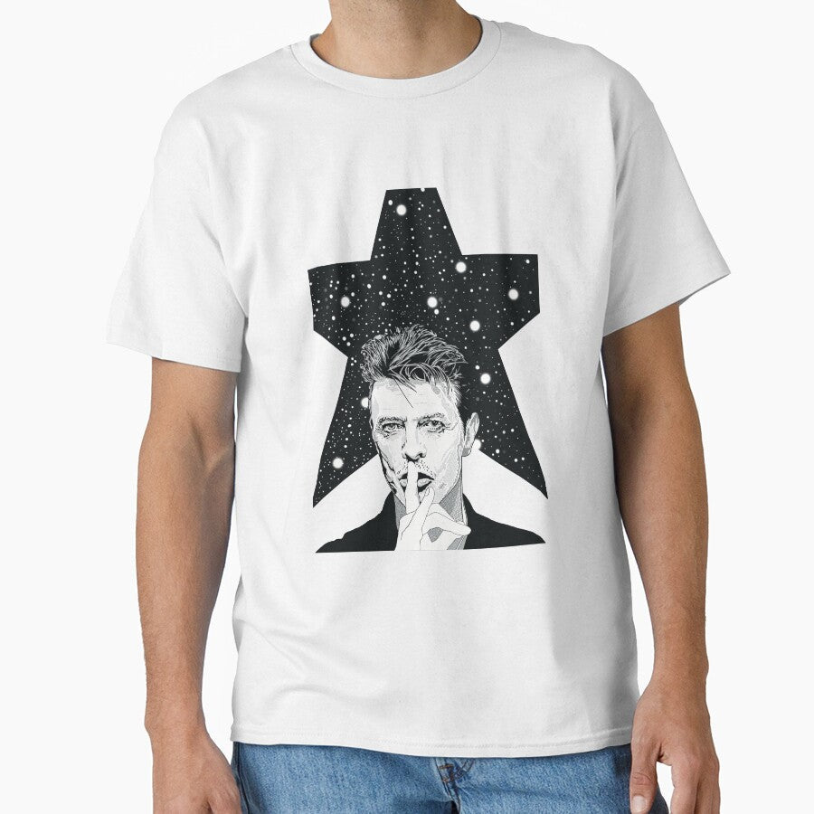 David Bowie - Blackstar Gone by CAJLineArt Unisex T-shirt, Sweatshirt, Hoodie, Long Sleeve Tee - T-Shirt, Sweatshirt, Hoodie