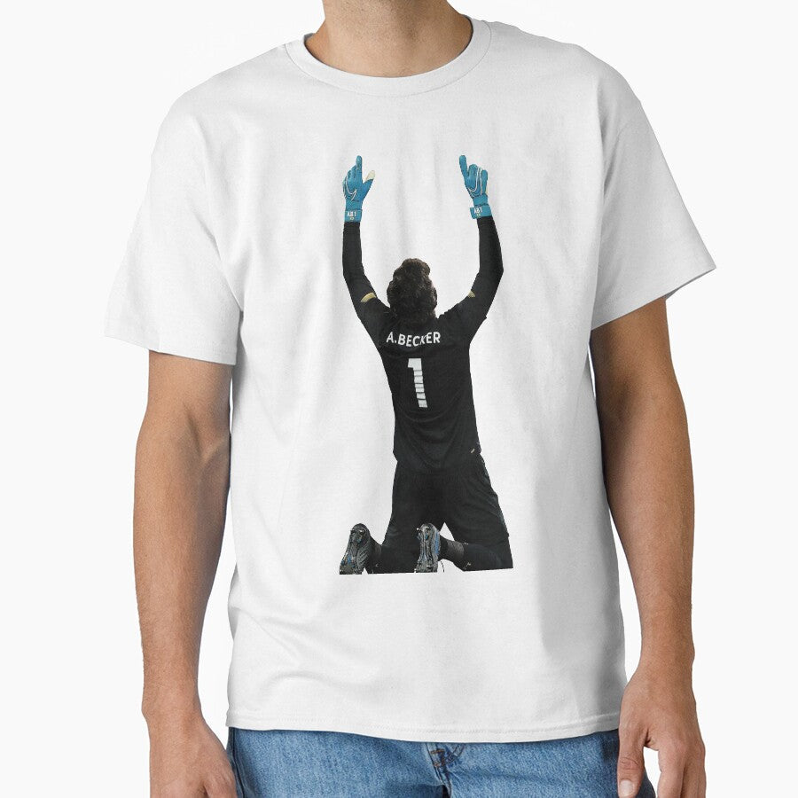 Alisson Becker - Celebration by Nolopola Unisex T-shirt, Sweatshirt, Hoodie, Long Sleeve Tee - T-Shirt, Sweatshirt, Hoodie