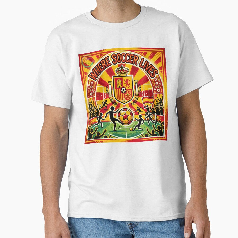 Where Soccer Lives - Spain by Endeva4eva Unisex T-shirt, Sweatshirt, Hoodie, Long Sleeve Tee - T-Shirt, Sweatshirt, Hoodie