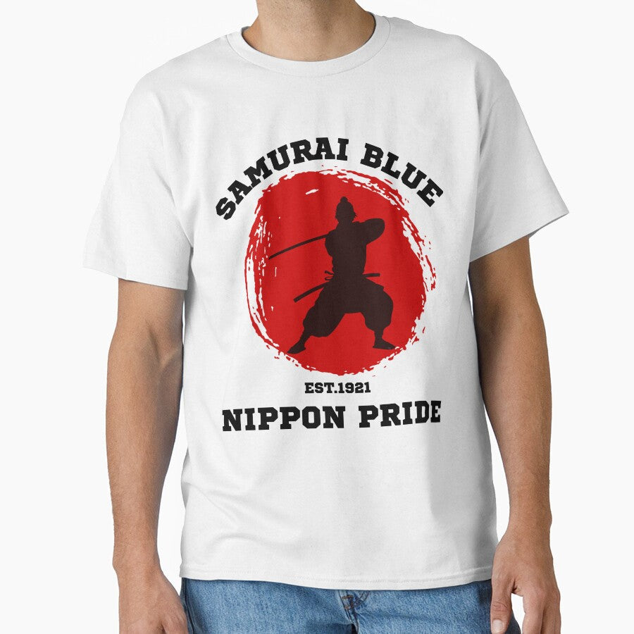 Samurai Blue Football Fan Graphic by WildTrace Unisex T-shirt, Sweatshirt, Hoodie, Long Sleeve Tee - T-Shirt, Sweatshirt, Hoodie