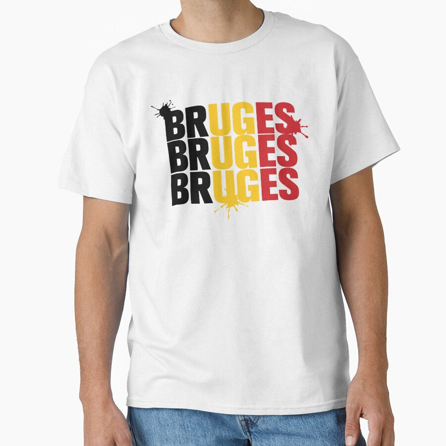 Bruges United Colors Of Belgium by Urosek Unisex T-shirt, Sweatshirt, Hoodie, Long Sleeve Tee - T-Shirt, Sweatshirt, Hoodie
