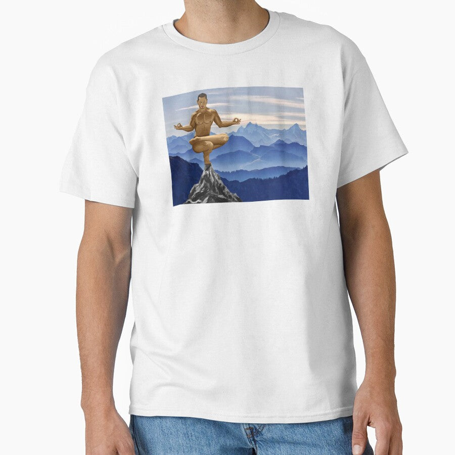 Meditation mountains by Patucart Unisex T-shirt, Sweatshirt, Hoodie, Long Sleeve Tee - T-Shirt, Sweatshirt, Hoodie