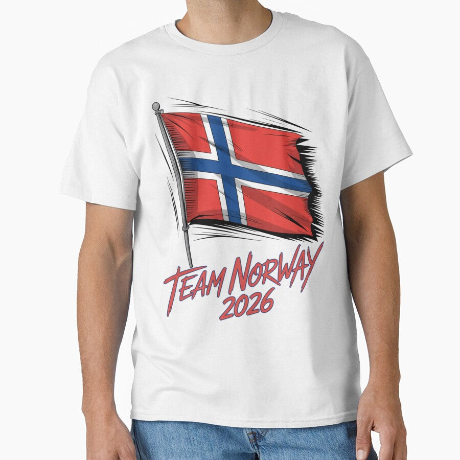 Team Norway 2026  Soccer Fan T-Shirt V10 by DBWStudios Unisex T-shirt, Sweatshirt, Hoodie, Long Sleeve Tee - T-Shirt, Sweatshirt, Hoodie
