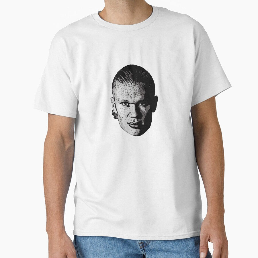 Full Face - Erling Haaland by KahnHolliday Unisex T-shirt, Sweatshirt, Hoodie, Long Sleeve Tee - T-Shirt, Sweatshirt, Hoodie