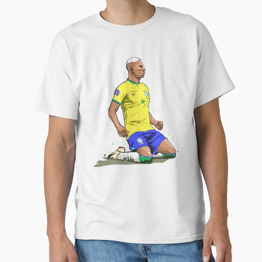 Richarlison Goal Celebration by theNPshopp Unisex T-shirt, Sweatshirt, Hoodie, Long Sleeve Tee - T-Shirt, Sweatshirt, Hoodie