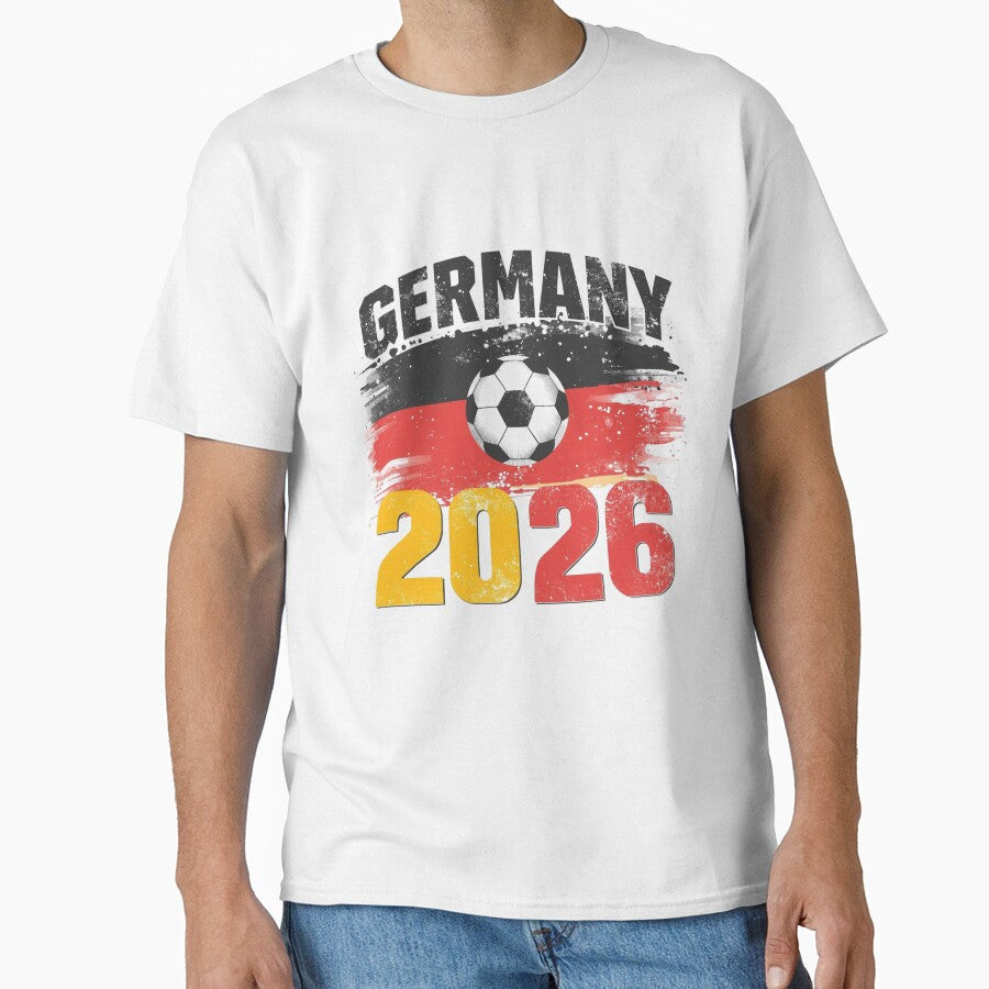 Germany 2026 Soccer Football Vintage Retro Flag by PACS0011 Unisex T-shirt, Sweatshirt, Hoodie, Long Sleeve Tee - T-Shirt, Sweatshirt, Hoodie