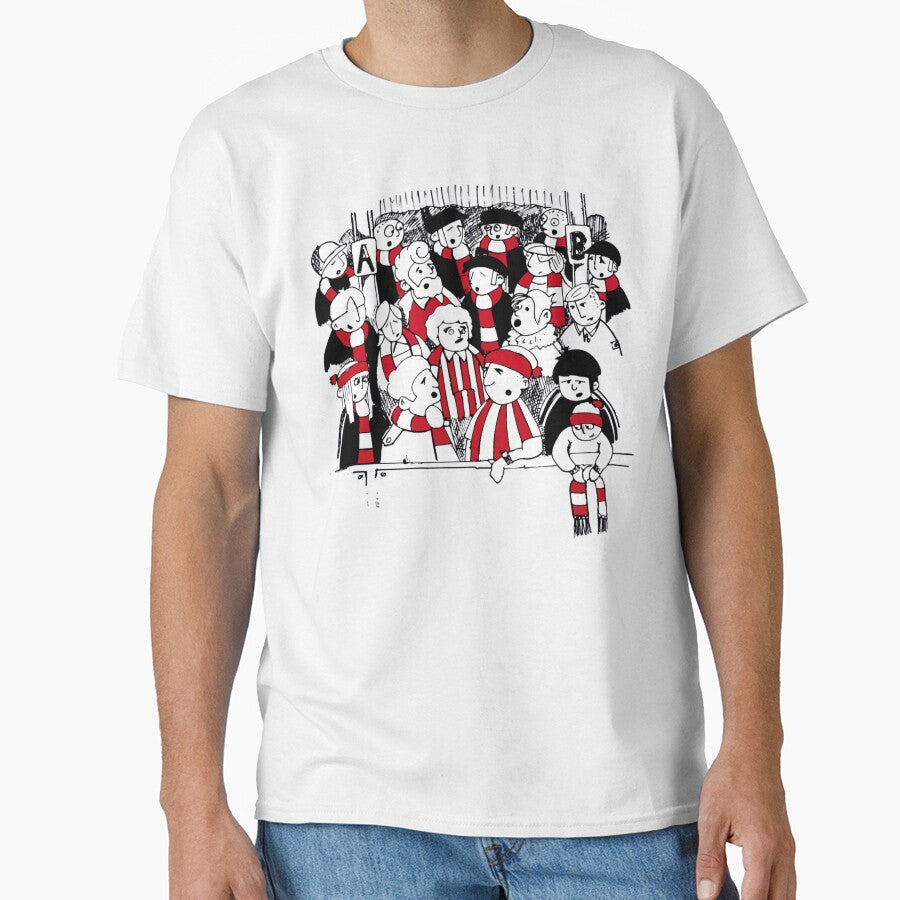 FANS FOOTBALL FANS RED AND WHITE TEAMS by SyonaCalthorpe Unisex T-shirt, Sweatshirt, Hoodie, Long Sleeve Tee - T-Shirt, Sweatshirt, Hoodie