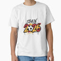 Spain 2026 Soccer Bold Vintage Retro Font by PACS0011 Unisex T-shirt, Sweatshirt, Hoodie, Long Sleeve Tee - T-Shirt, Sweatshirt, Hoodie