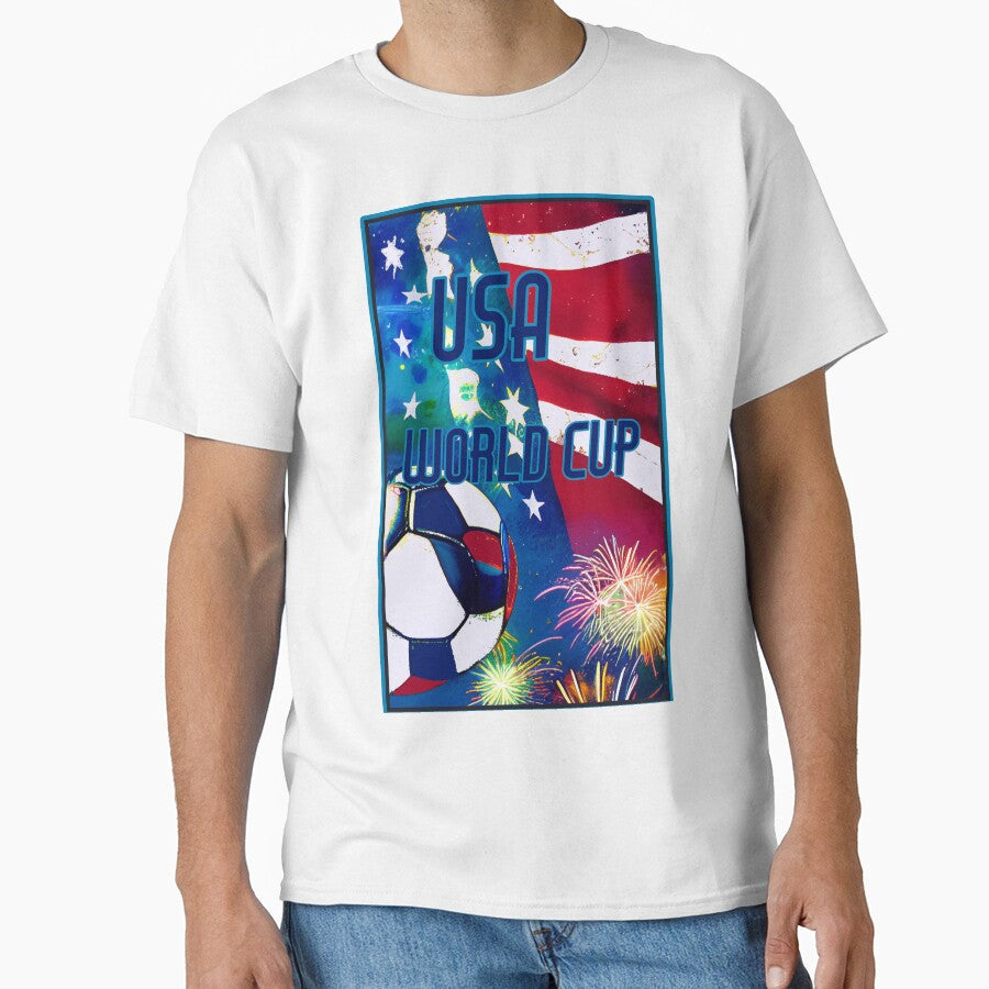 USA World Cup Soccer T shirt by Soccer-Stuff Unisex T-shirt, Sweatshirt, Hoodie, Long Sleeve Tee - T-Shirt, Sweatshirt, Hoodie