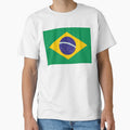 Brazil Flag T-Shirt | Brazilian Flag Graphic Tee by tokyojeff Unisex T-shirt, Sweatshirt, Hoodie, Long Sleeve Tee - T-Shirt, Sweatshirt, Hoodie