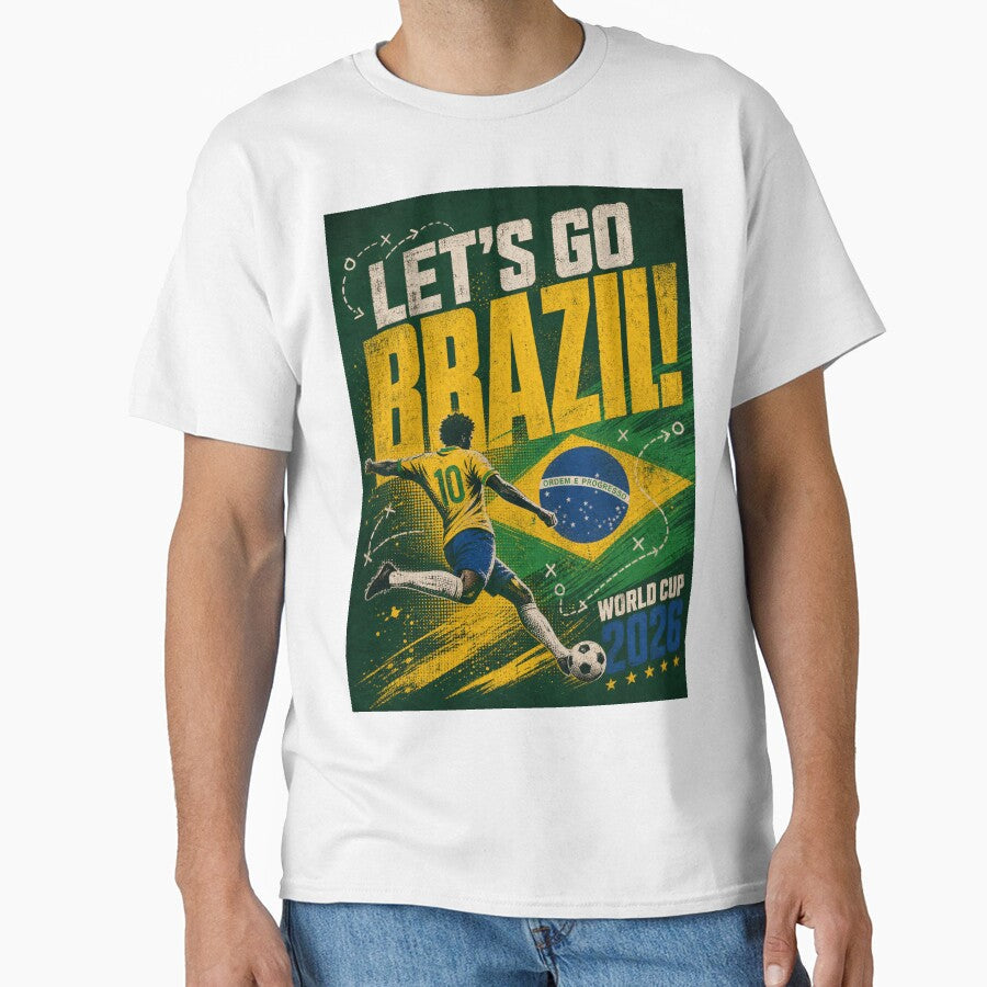 Title World Cup 2026 | Lets Go Brazil Distressed Graphic by Jandedan Unisex T-shirt, Sweatshirt, Hoodie, Long Sleeve Tee - T-Shirt, Sweatshirt, Hoodie
