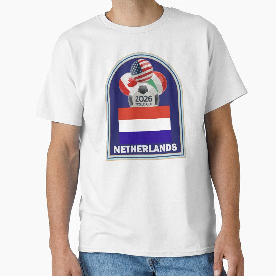 Netherlands 2026 Soccer T-shirt by benchpod47 Unisex T-shirt, Sweatshirt, Hoodie, Long Sleeve Tee - T-Shirt, Sweatshirt, Hoodie