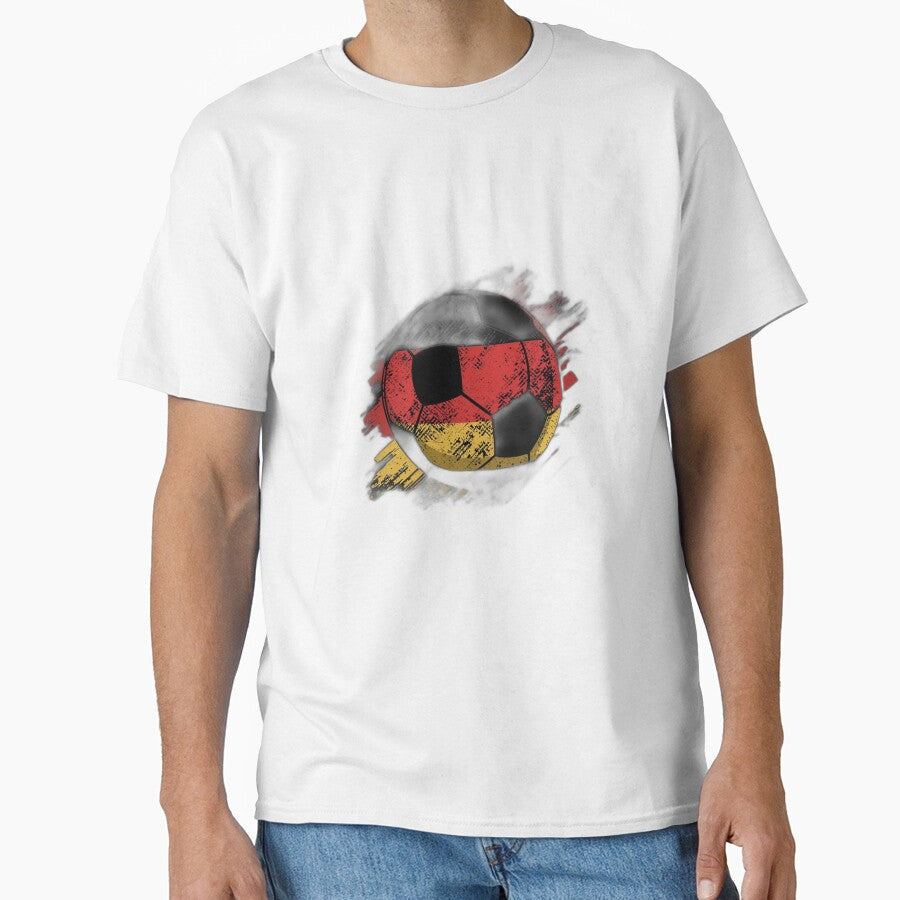 Germany Vintage Soccer Ball T-Shirt | FIFA 2026 German Football Fan Tee by YASboutik Unisex T-shirt, Sweatshirt, Hoodie, Long Sleeve Tee - T-Shirt, Sweatshirt, Hoodie