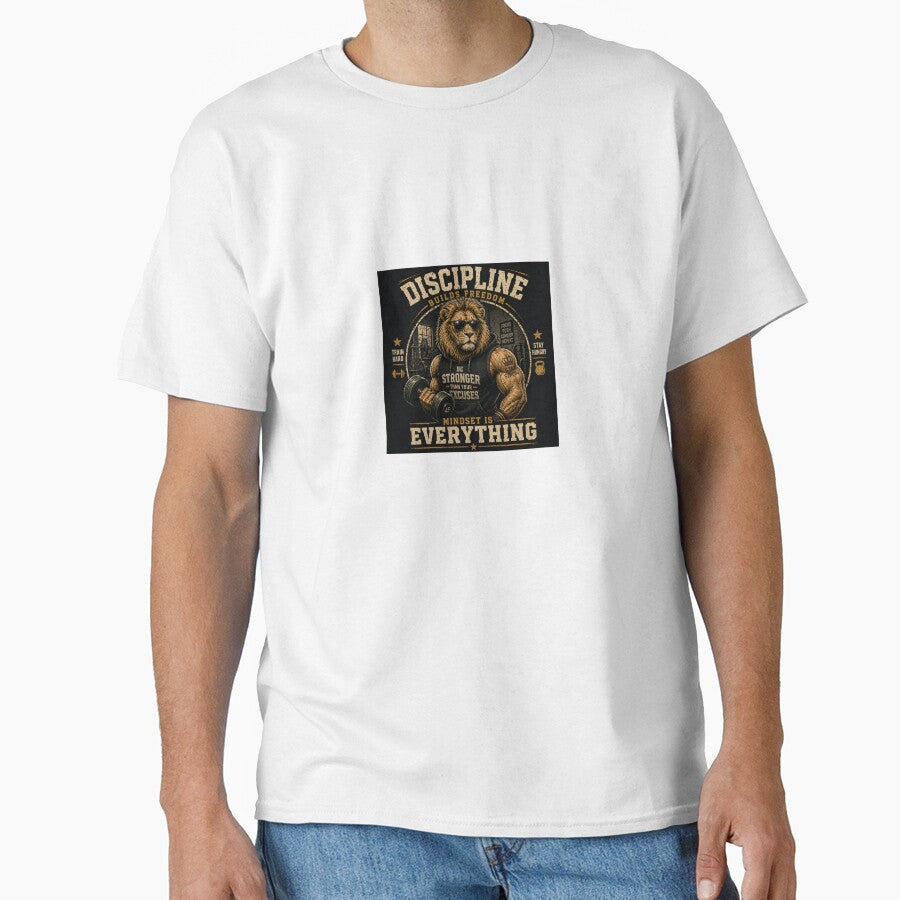 Motivational Lion Gym Design by FreshPackDesign Unisex T-shirt, Sweatshirt, Hoodie, Long Sleeve Tee - T-Shirt, Sweatshirt, Hoodie