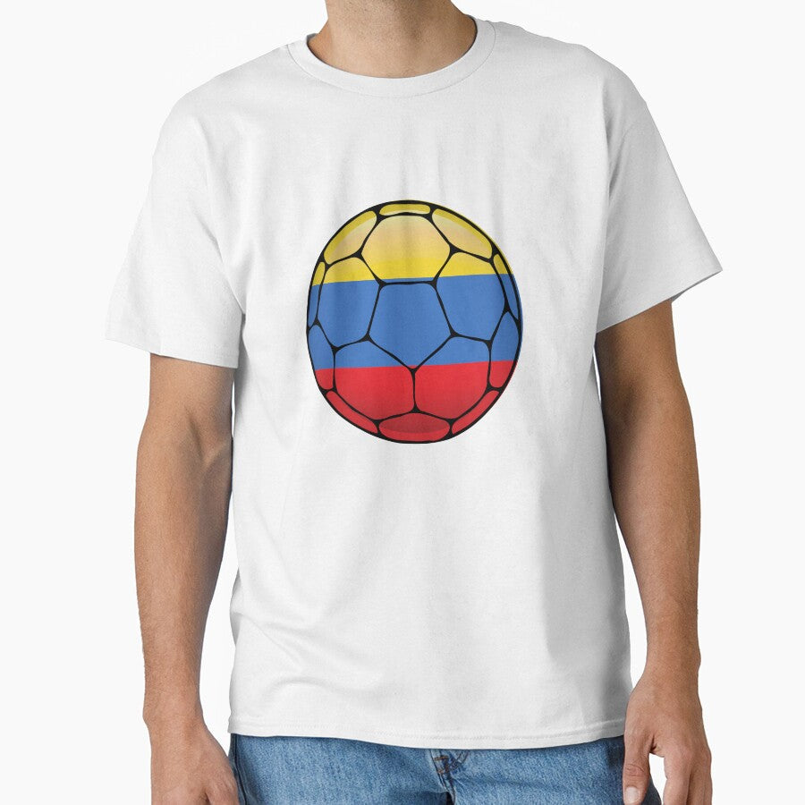 Colombia Soccer Ball by ehgraphics15 Unisex T-shirt, Sweatshirt, Hoodie, Long Sleeve Tee - T-Shirt, Sweatshirt, Hoodie