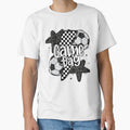 Soccer, Game Day Soccer, Retro Checkered Soccer by Ivanbrockhouse Unisex T-shirt, Sweatshirt, Hoodie, Long Sleeve Tee - T-Shirt, Sweatshirt, Hoodie