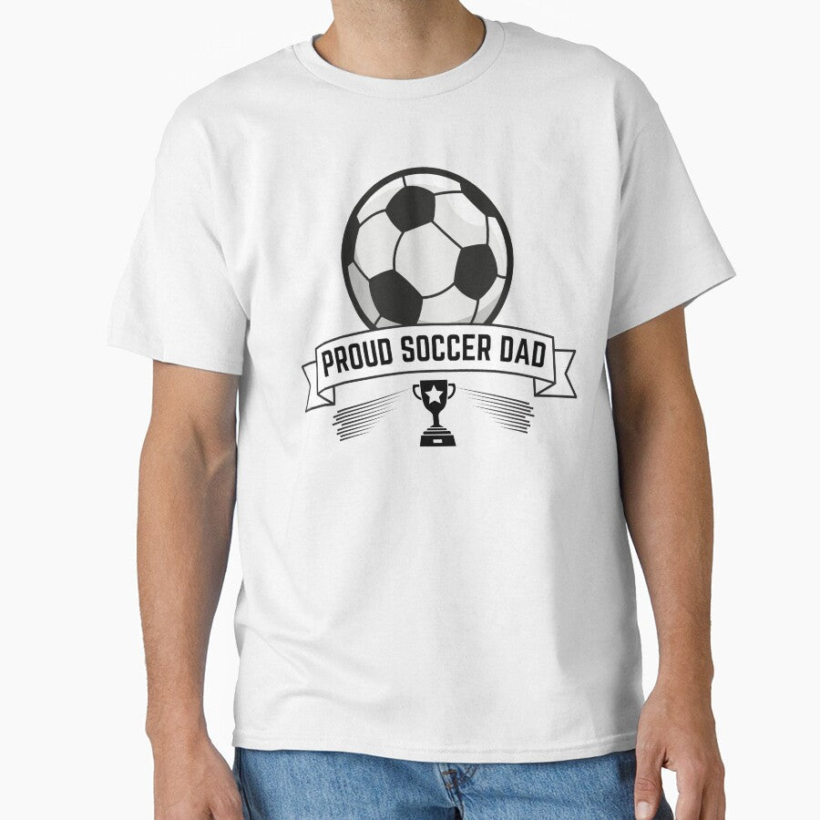 Proud Soccer Dad Funny Gift For Father by SantisLab Unisex T-shirt, Sweatshirt, Hoodie, Long Sleeve Tee - T-Shirt, Sweatshirt, Hoodie