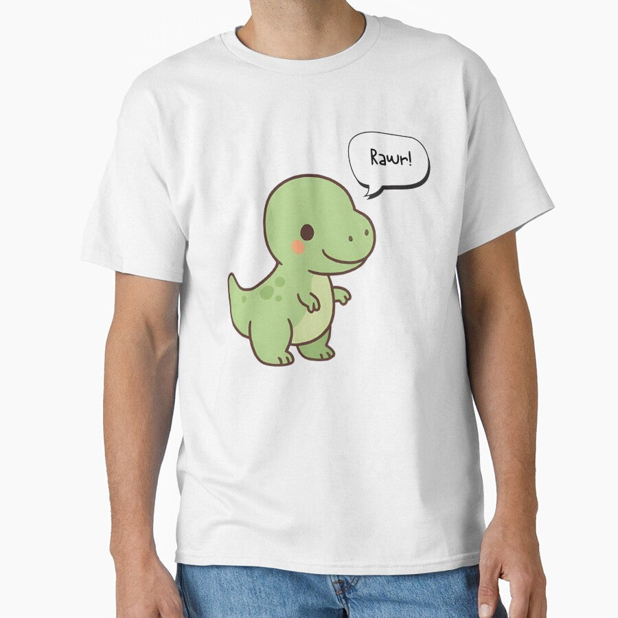 Rawr Dinosaur, cute and small Tyranosaurus by EmsiPrintVault Unisex T-shirt, Sweatshirt, Hoodie, Long Sleeve Tee - T-Shirt, Sweatshirt, Hoodie