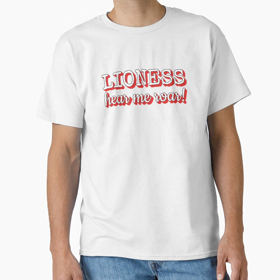 Fun Lioness Hear Me Roar Cool Women's Football Design by TrulyEpoque Unisex T-shirt, Sweatshirt, Hoodie, Long Sleeve Tee - T-Shirt, Sweatshirt, Hoodie