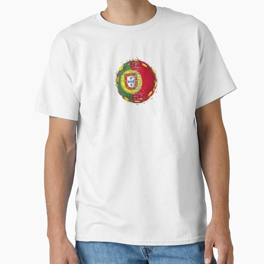 Portugal Flag Circle by Arramavis Unisex T-shirt, Sweatshirt, Hoodie, Long Sleeve Tee - T-Shirt, Sweatshirt, Hoodie