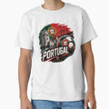 Portugal Football Sticker for Fans Who Love Passionate Football Culture | Minimal Soccer Design by shlepyart - T-Shirt, Sweatshirt, Hoodie