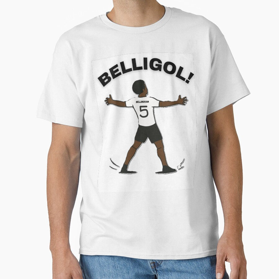 Bellingham "Belligol" celebration by Football_Hub Unisex T-shirt, Sweatshirt, Hoodie, Long Sleeve Tee - T-Shirt, Sweatshirt, Hoodie