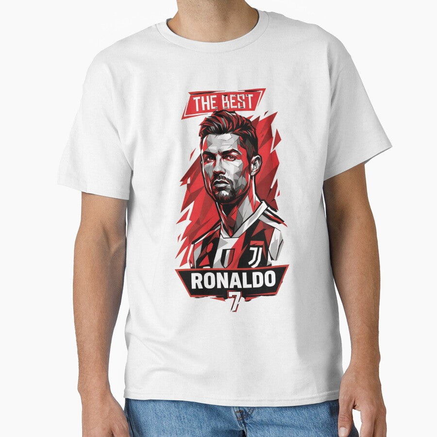 Cristiano Ronaldo CR7 Geometric Vector Portrait by Sizzorize Unisex T-shirt, Sweatshirt, Hoodie, Long Sleeve Tee - T-Shirt, Sweatshirt, Hoodie