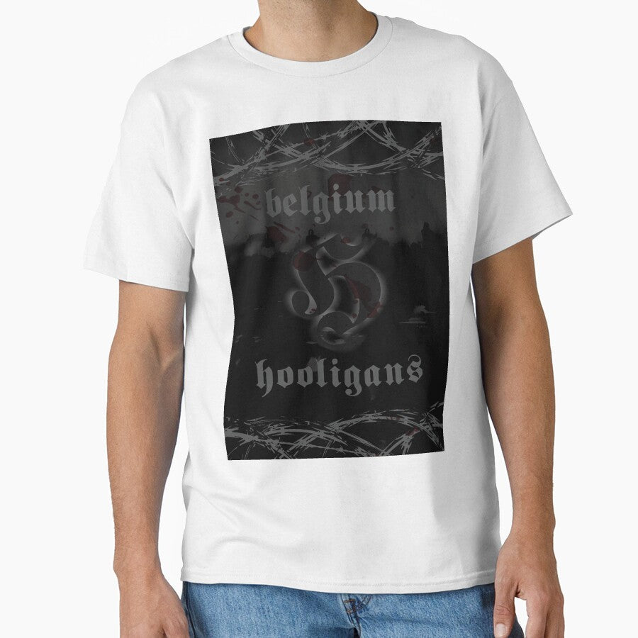 Belgium football hooligans by Thestarrysky Unisex T-shirt, Sweatshirt, Hoodie, Long Sleeve Tee - T-Shirt, Sweatshirt, Hoodie