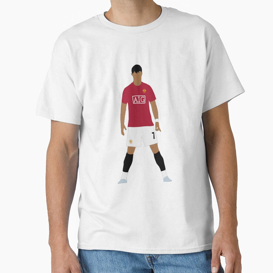 Cristiano Ronaldo Iconic Stance Fan Art by CostaCollective Unisex T-shirt, Sweatshirt, Hoodie, Long Sleeve Tee - T-Shirt, Sweatshirt, Hoodie