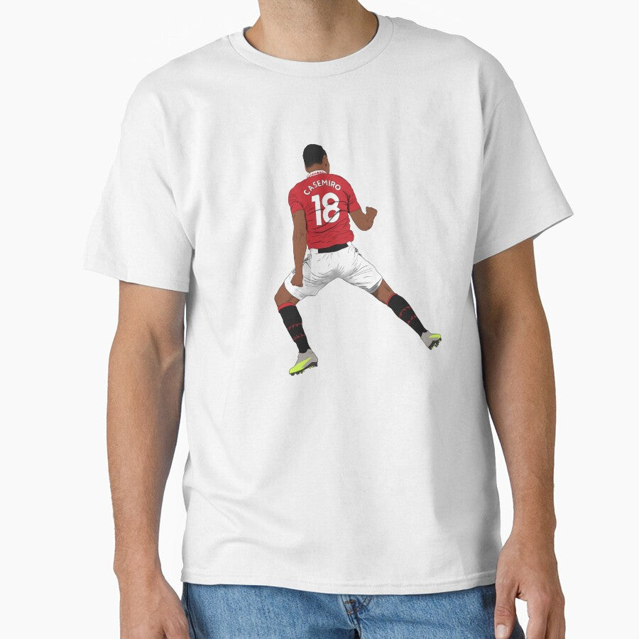 Casemiro United Goal Celebration by Hevding Unisex T-shirt, Sweatshirt, Hoodie, Long Sleeve Tee - T-Shirt, Sweatshirt, Hoodie