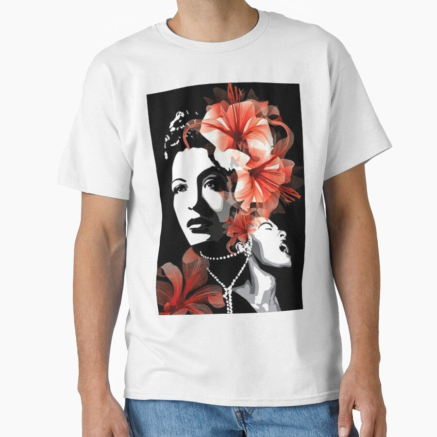 Billie Holiday Lady Day Poster by headkatie Unisex T-shirt, Sweatshirt, Hoodie, Long Sleeve Tee - T-Shirt, Sweatshirt, Hoodie