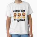 Come On England Lion Print by kirkytracy Unisex T-shirt, Sweatshirt, Hoodie, Long Sleeve Tee - T-Shirt, Sweatshirt, Hoodie