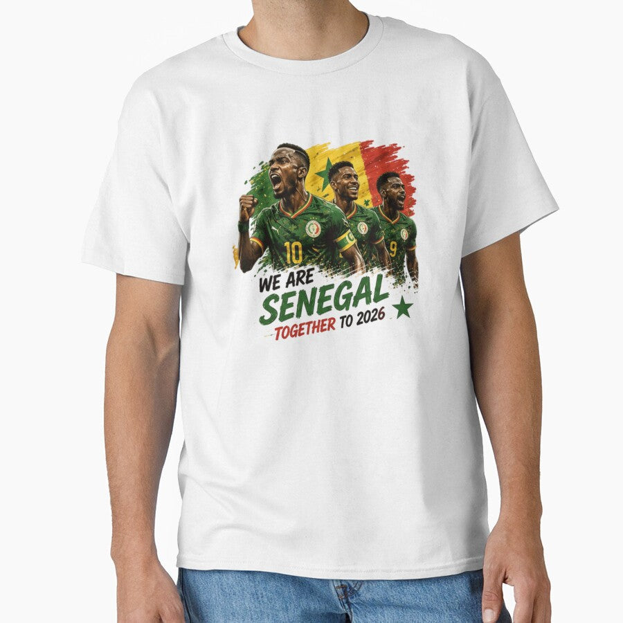 We Are Senegal Together to 2026 Football Design by Pixanova Unisex T-shirt, Sweatshirt, Hoodie, Long Sleeve Tee - T-Shirt, Sweatshirt, Hoodie