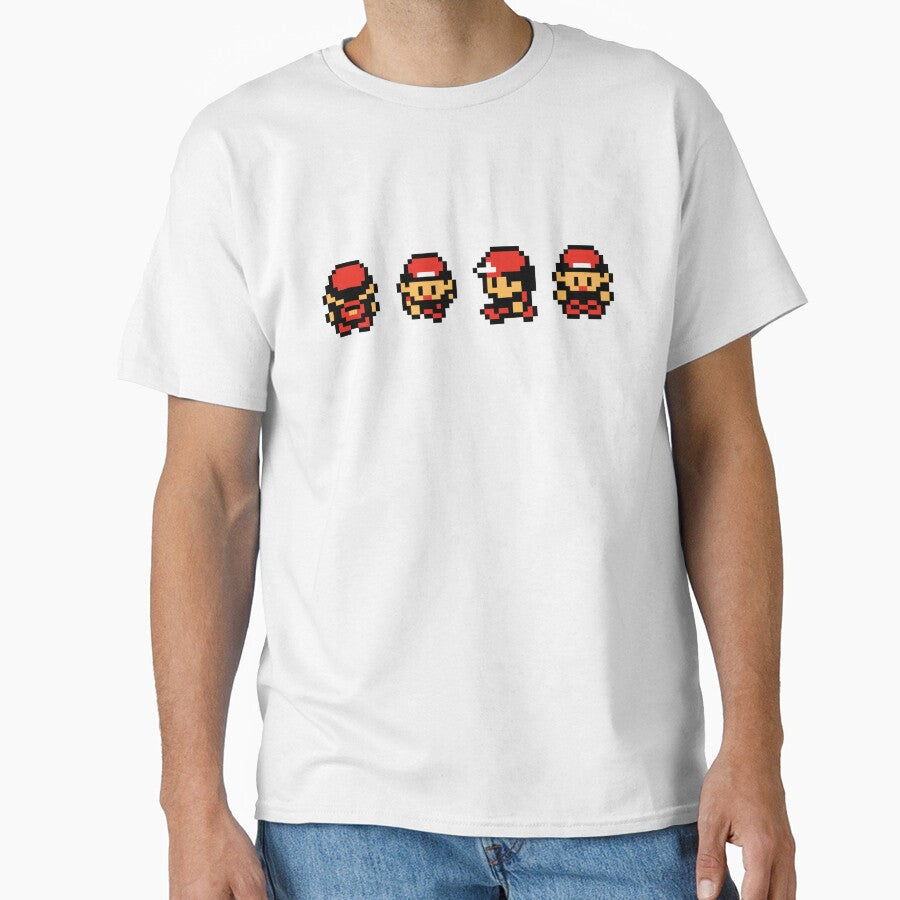 Red and Friends - Gameboy Character - Retro pixel art by ItsRetro90s Unisex T-shirt, Sweatshirt, Hoodie, Long Sleeve Tee - T-Shirt, Sweatshirt, Hoodie