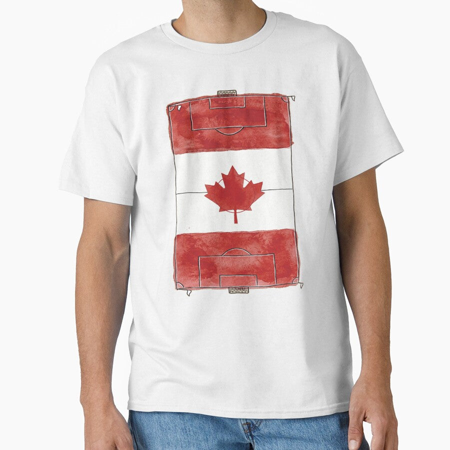 Vintage Canada Soccer Field Flag. by EunsooLee Unisex T-shirt, Sweatshirt, Hoodie, Long Sleeve Tee - T-Shirt, Sweatshirt, Hoodie
