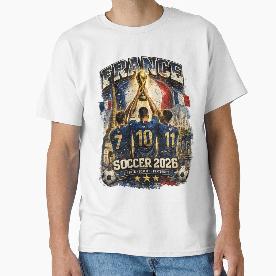 France Soccer 2026 Shirt  French Football Fan Gift by UrbanPrintVibes Unisex T-shirt, Sweatshirt, Hoodie, Long Sleeve Tee - T-Shirt, Sweatshirt, Hoodie